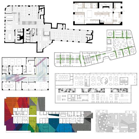 10 offices with floor plans divided in interesting ways – Free Autocad Blocks & Drawings ...