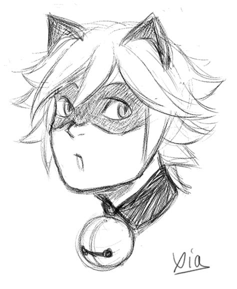 Chat Noir | Sketches, Miraculous ladybug and cat noir, Drawing inspo