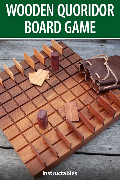 Wooden Quoridor Boardgame in 2021 | Wooden board games, Board games diy, Scrap wood projects