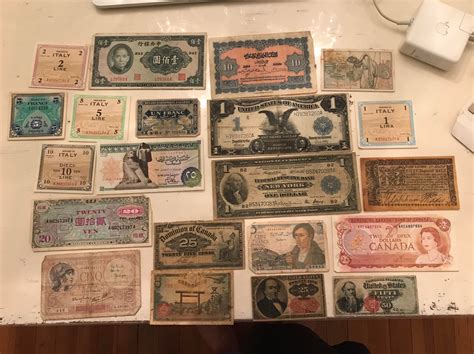 Here’s a collection of some bank notes I’ve received. Let me know if ...