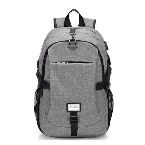 17 Inch Nylon Anti-theft Laptop Bag With USB Charger Casual Business Backpack For Men Women 0.0 ...