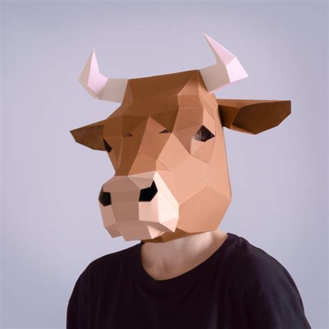 Cow Mask Template