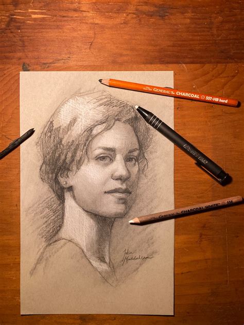 Charcoal Portrait Drawing with General Pencil | Classes | Michaels