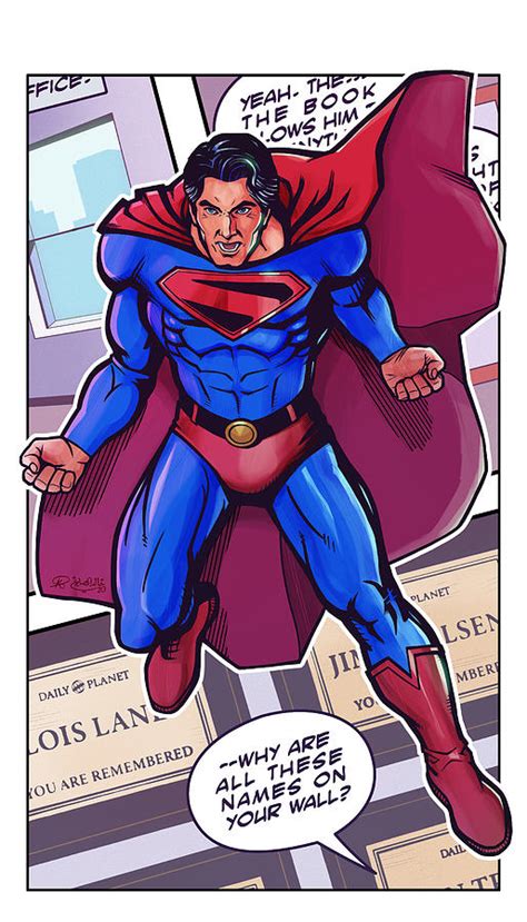 Brandon Routh as Kingdom Come Superman Digital Art by Khaled Alsabouni