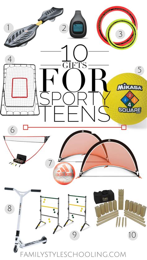 10 Gifts for Sporty Teens - Family Style Schooling