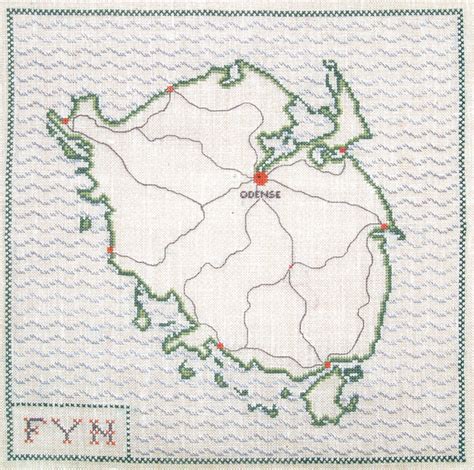 Map of Funen – Danish Handcraft Guild