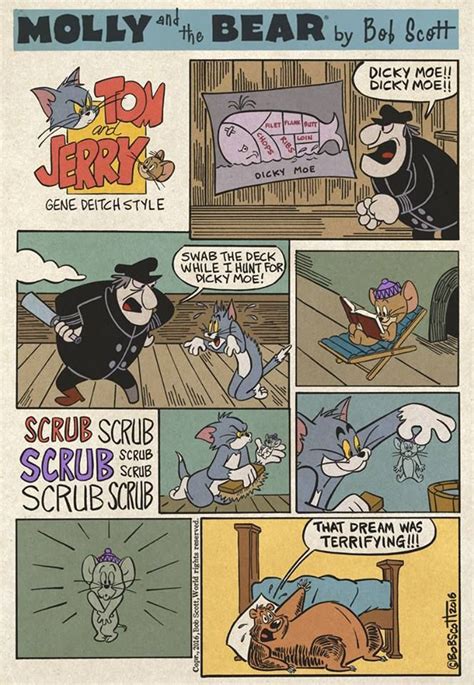 Comic strip does good recreation of wellknown Gene Deitch Tom & Jerry cartoon. | Tom and jerry ...