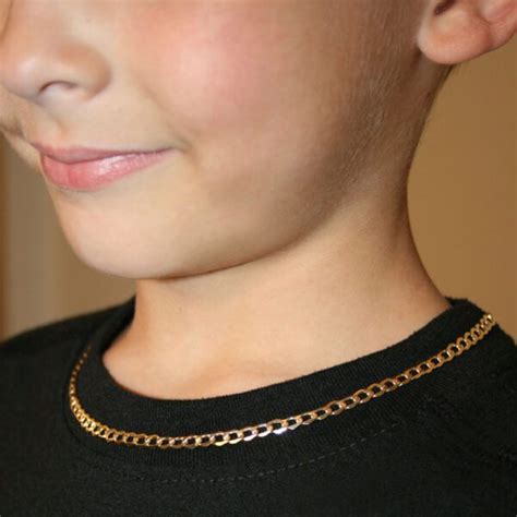 Boys Gold Chain Necklace (Toddler/Child/Teen/Adult) - Choose from Three ...