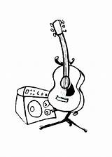 Bass Guitar Coloring Pages At GetColoringscom  Free Printable sketch template
