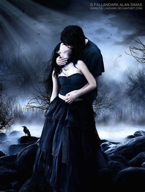 In joy and sorrow my home's in your arms | Fantasy art couples, Gothic fantasy art, Romance art