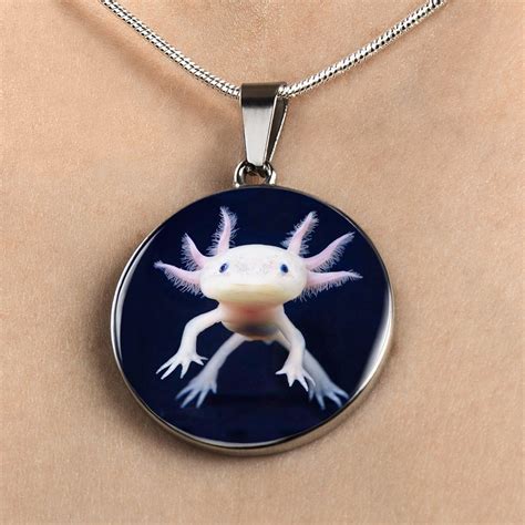 Personalized Axolotl Necklace, Axolotl Jewelry, Axolotl Gift | Jewelry, Luxury necklace, Silver ...