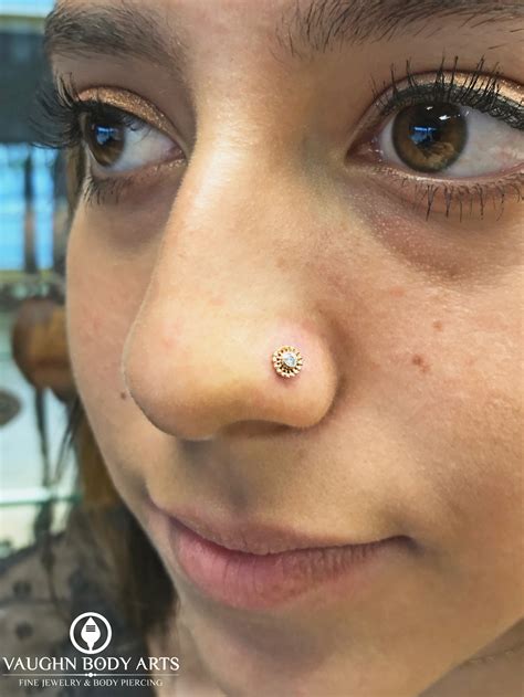 VAUGHN BODY ARTS: How cute does Isabella’s nostril piercing look?!...