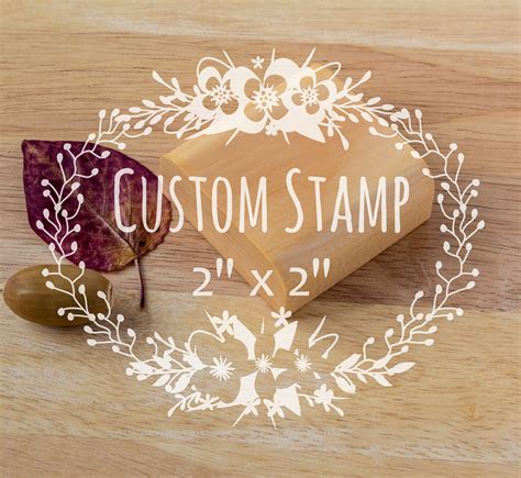 Custom Stamp 2 X 2 Custom Rubber Stamps Business | Etsy