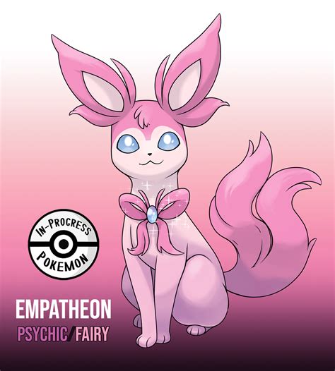 Empatheon (Psychic/Fairy) #??? - On rare occasion, an Eevee can be ...