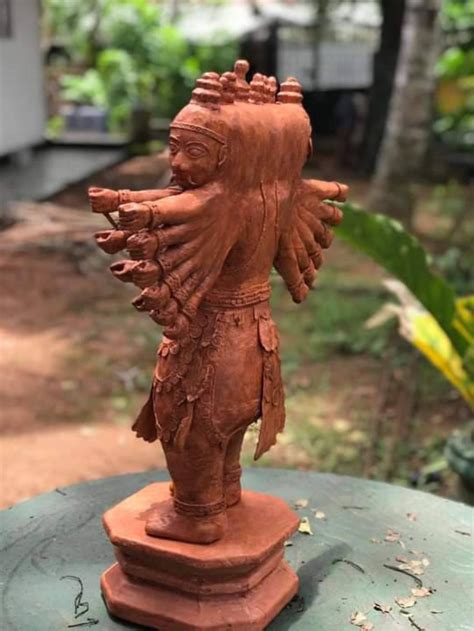 God statues Wooden Lord Ravana on Lotus Ravana Sculpture | Etsy