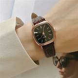 Classic Leather Strap Square Face Analog Watches On Luulla sketch template