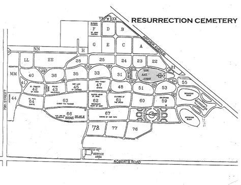 Resurrection Catholic Cemetery and Mausoleums in Justice, Illinois ...