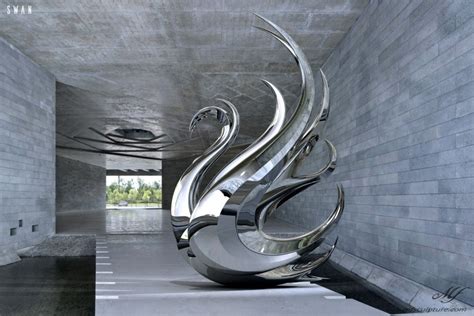 Swan | Contemporary, Modern Interior Design Sculpture