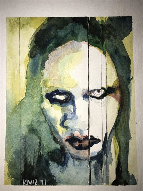 Marilyn Manson Painting at PaintingValley.com | Explore collection of ...