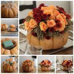 Creative Ideas - DIY Pumpkin Vase Thanksgiving Centerpiece