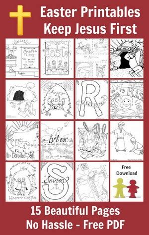 15 Christian Coloring Pages for Easter † Easy Download
