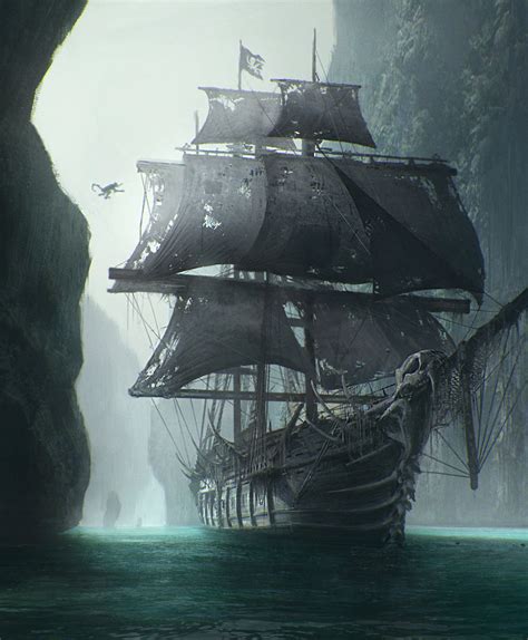 Realistic Pirate Ship Drawing at GetDrawings | Free download