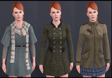 Mod The Sims - Various EA outfits as outerwear! *updated*