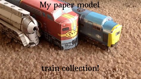 Amtrak Train Paper Model