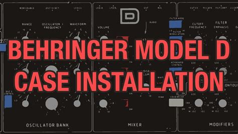 Behringer Model D #02 - Eurorack Case Installation - YouTube