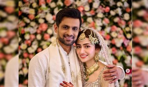 Pakistan's cricketer Shoaib Malik ties the knot with actress Sana Javed