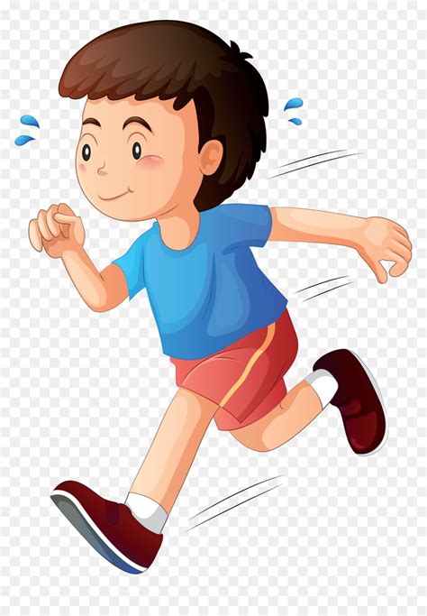 Kid Running Clipart