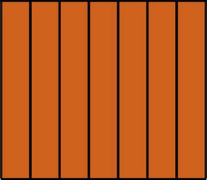 Orange-Brown Rectangle Fraction 7:7 clipart. Free download transparent .PNG | Creazilla