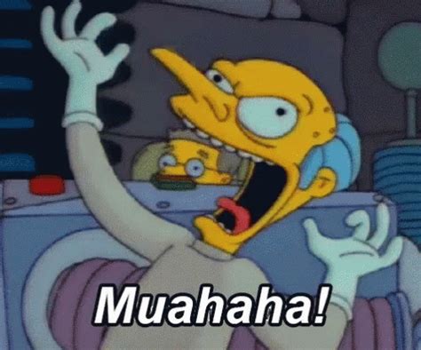 Muahaha Rire GIF - Muahaha Rire MéchanteFille - Discover & Share GIFs Mr Burns Simpsons, The ...