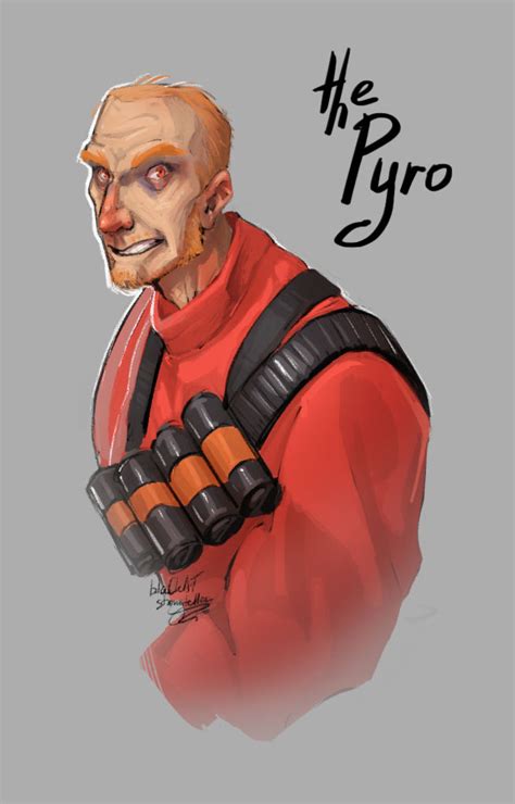 TF2: the maskless Pyro by blaCkATstoryteller on DeviantArt