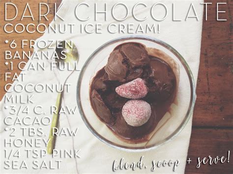 Dark Chocolate Coconut "Ice Cream" - They Roar