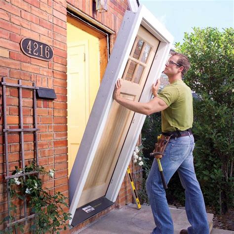 How to Replace an Exterior Door | Exterior doors, Replace door, Prehung exterior door