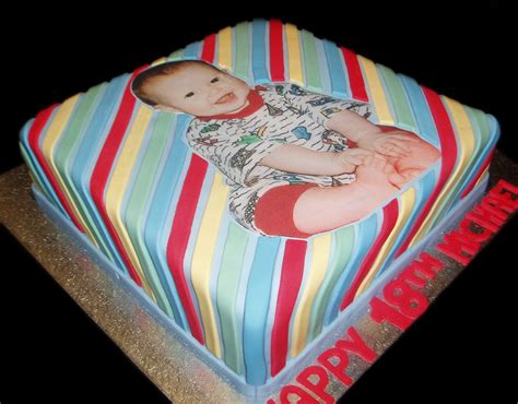 Nada's cakes: Baby Image Birthday Cake - by Nada's Cakes Canberra