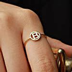 Buy/Send Personalised Unique Name Initial Ring Online- FNP