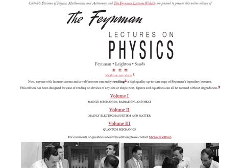 The Feynman Lectures on Physics - Research Stash