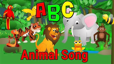 Animals Alphabet Phonics Song for Kids | A is for Ant B is for Bear ...