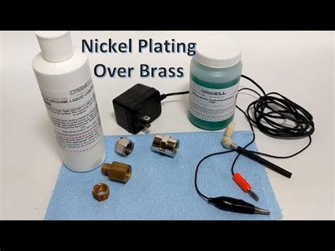 Nickel brush plating over brass with Caswell kit - YouTube