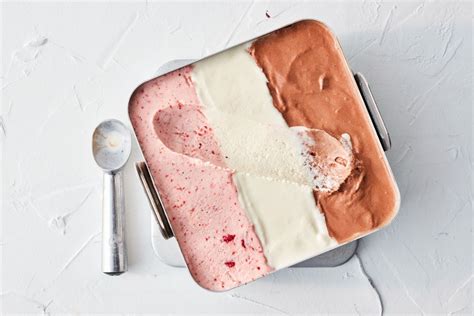 Easy no-churn and sugar-free Neapolitan ice cream - Recipes - delicious.com.au