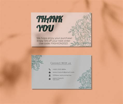 Modern Thank You card Design Bundle on Behance