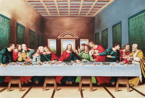 Last Supper Michelangelo 24x36 Hand Painted Reproduction - Etsy