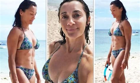 Emmerdale's Rebecca Sarker, 47, showcases washboard abs as she stuns in ...