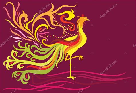 Flying phoenix Stock Vector Image by ©zhou77 #4101362