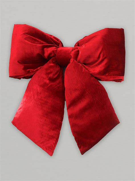 48cm Plush Bow Decoration – Seasons Christmas Outlet