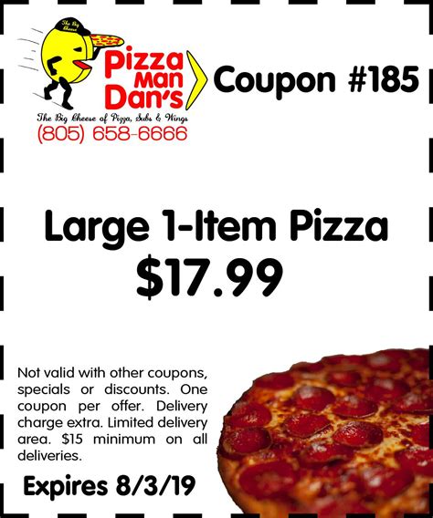 Coupons | PizzaMan Dan's