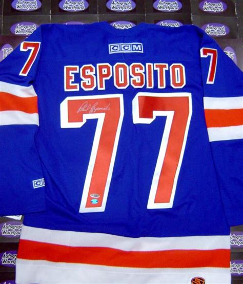 Phil Esposito autographed (New York Rangers) Jersey