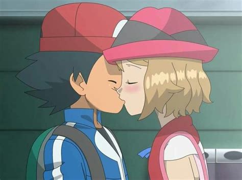 Amourshipping, Ash and Serena kiss